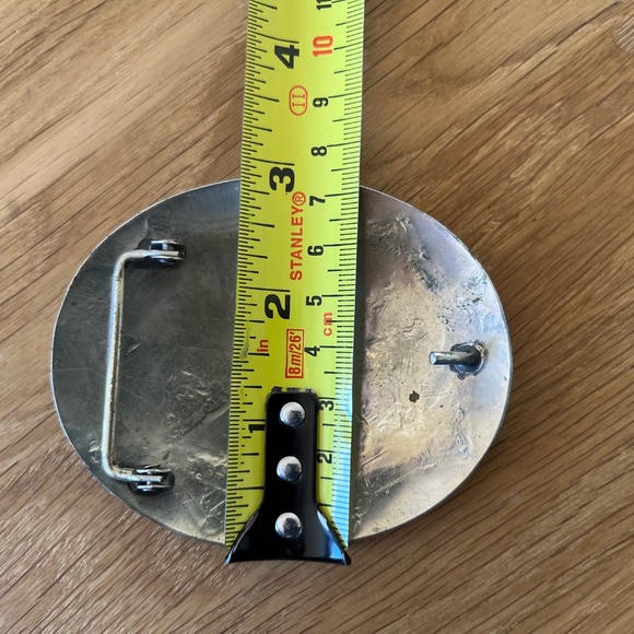 Vintage Thunderbird Belt Buckle Navajo Mosaic Turquoise Chip Jimmie J NEZZIE - Picture 11 of 11